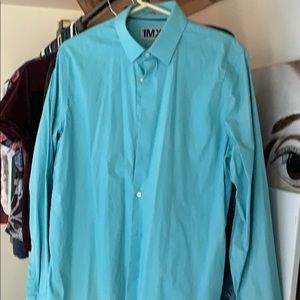 Light blue button down